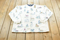 Vintage 1990s Artisans Lighthouse Print Cardigan Sweater Mens L /
