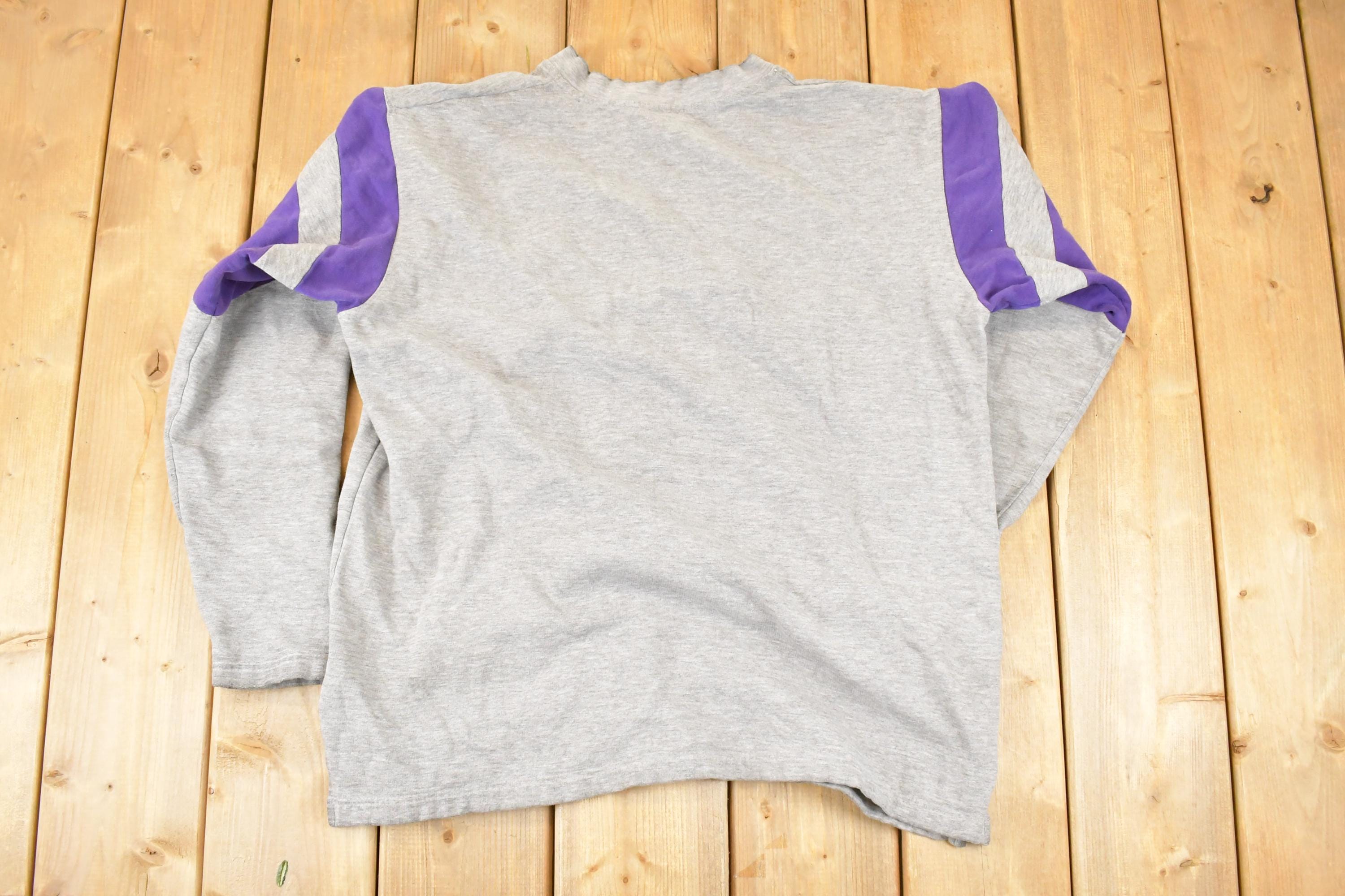 Vintage 1990s Baltimore ravens NFL Football Team Apparel Embroidered Crewneck Sweatshirt Men's L