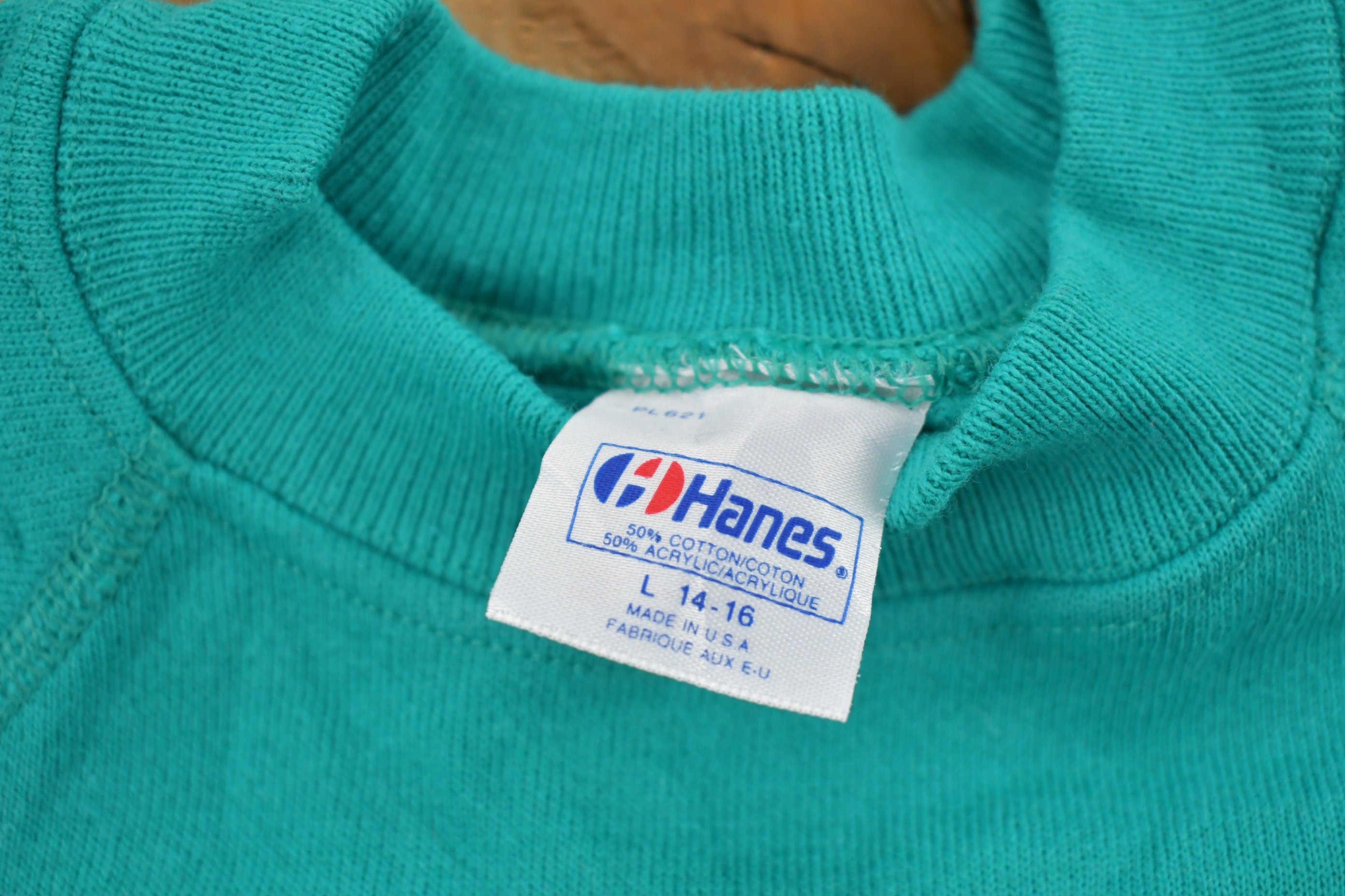 Vintage 1980s Youth Savanah Georgia Raglan Crewneck Sweatshirt