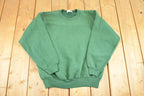 Vintage 1990s Hanes Premium Weight Streetwear Blank Crewneck Sweatshirt Men's L