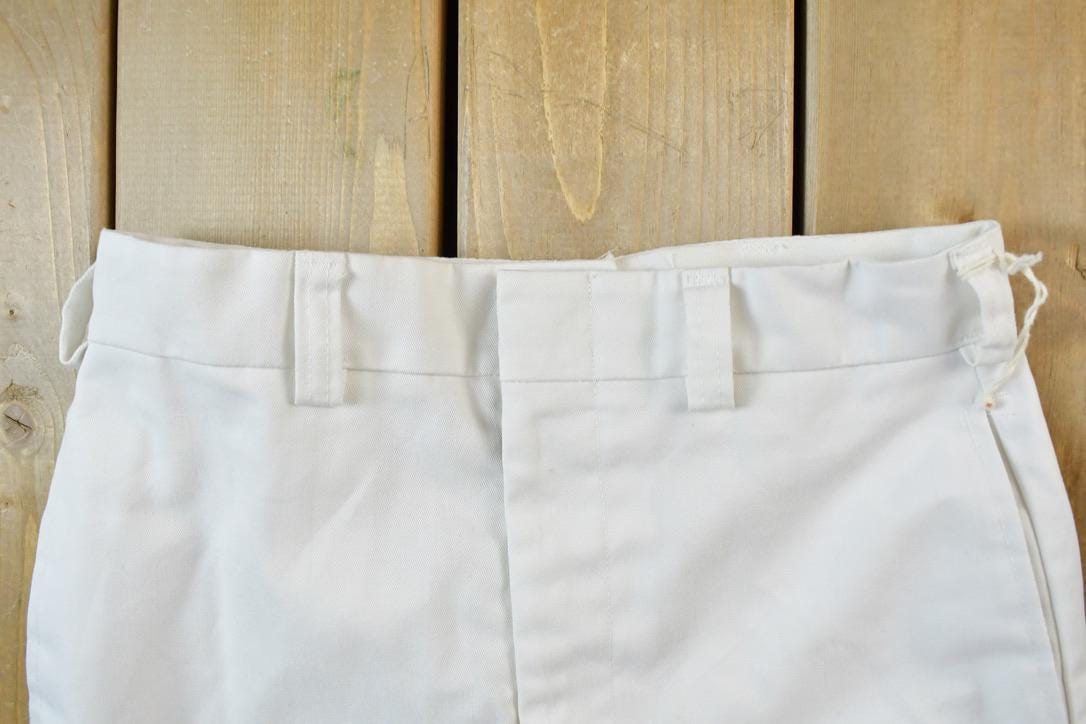 Vintage 1990s White Work Pants Size 30