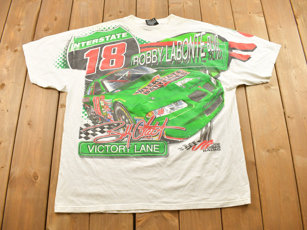 Vintage 2000 Bobby Labonte #18 NASCAR All Over Print T-Shirt