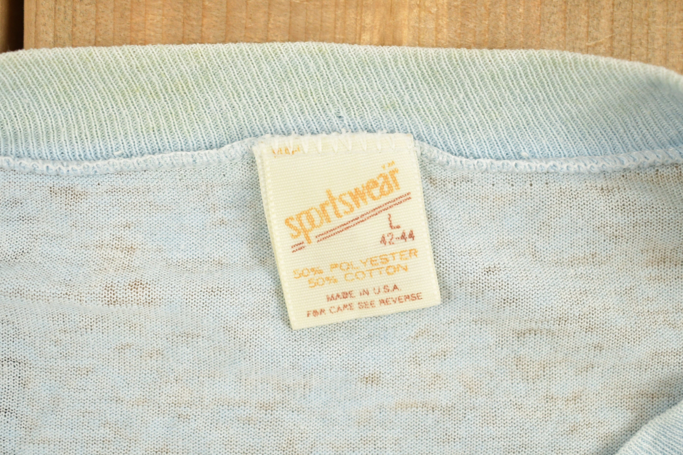 Vintage 1980s Blue Florida Sailing Souvenir T Shirt Streetwear