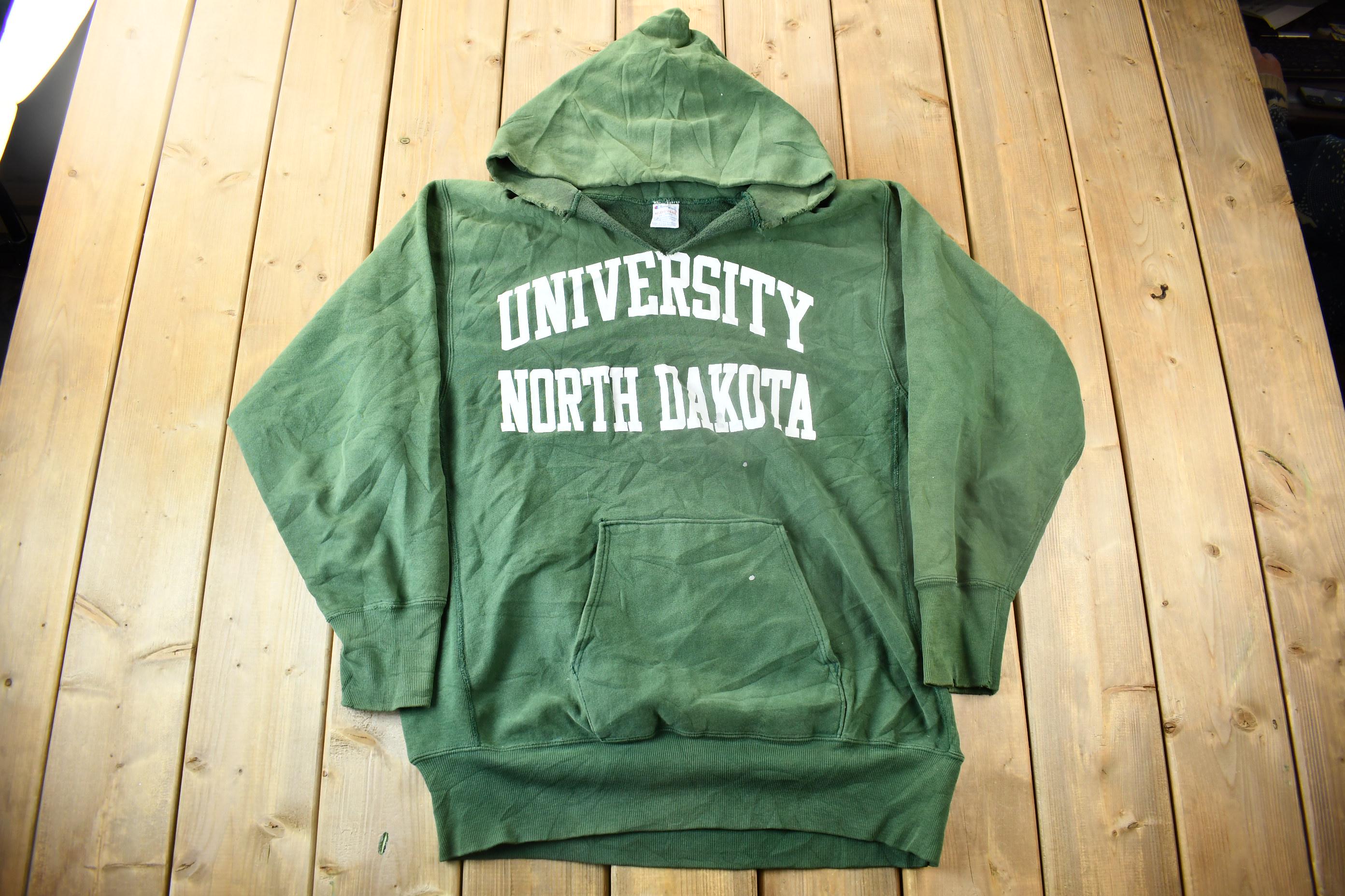 Vintage 1990s University Of North Dakota Champion Reverse Weave Collegiate Hoodie