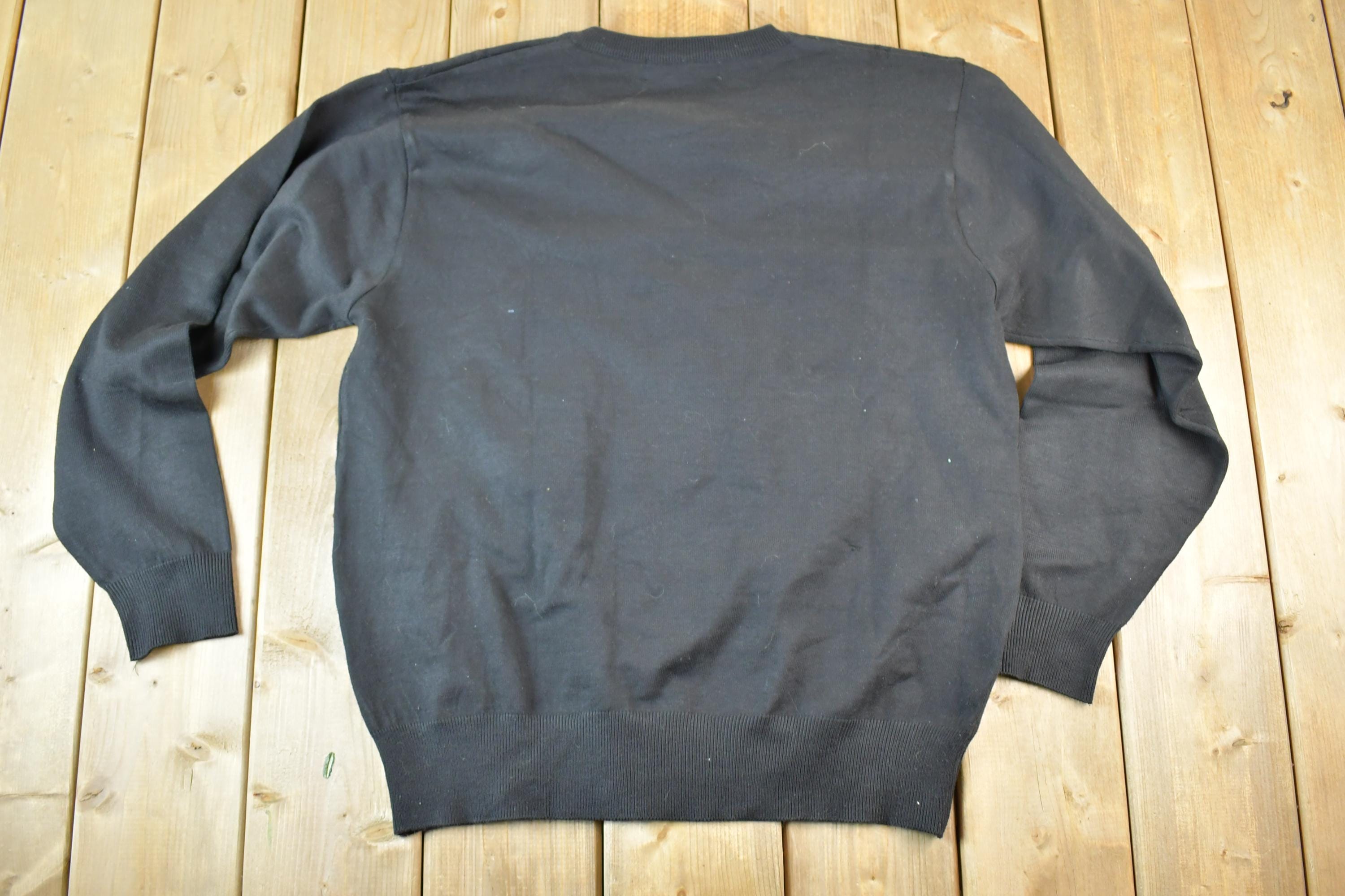 Vintage 1990s Sergio Louis Italy Knit Abstract Pattern Crewneck Sweater Mens XL