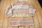 Vintage 1990s G4000 Aztec Pattern Fleece Sweater
