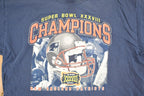Vintage Y2K Patriots Super Bowl Champions Tee, Men's L