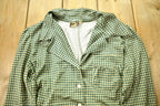 Vintage 1970s Hounds Tooth Button Up Blouse /