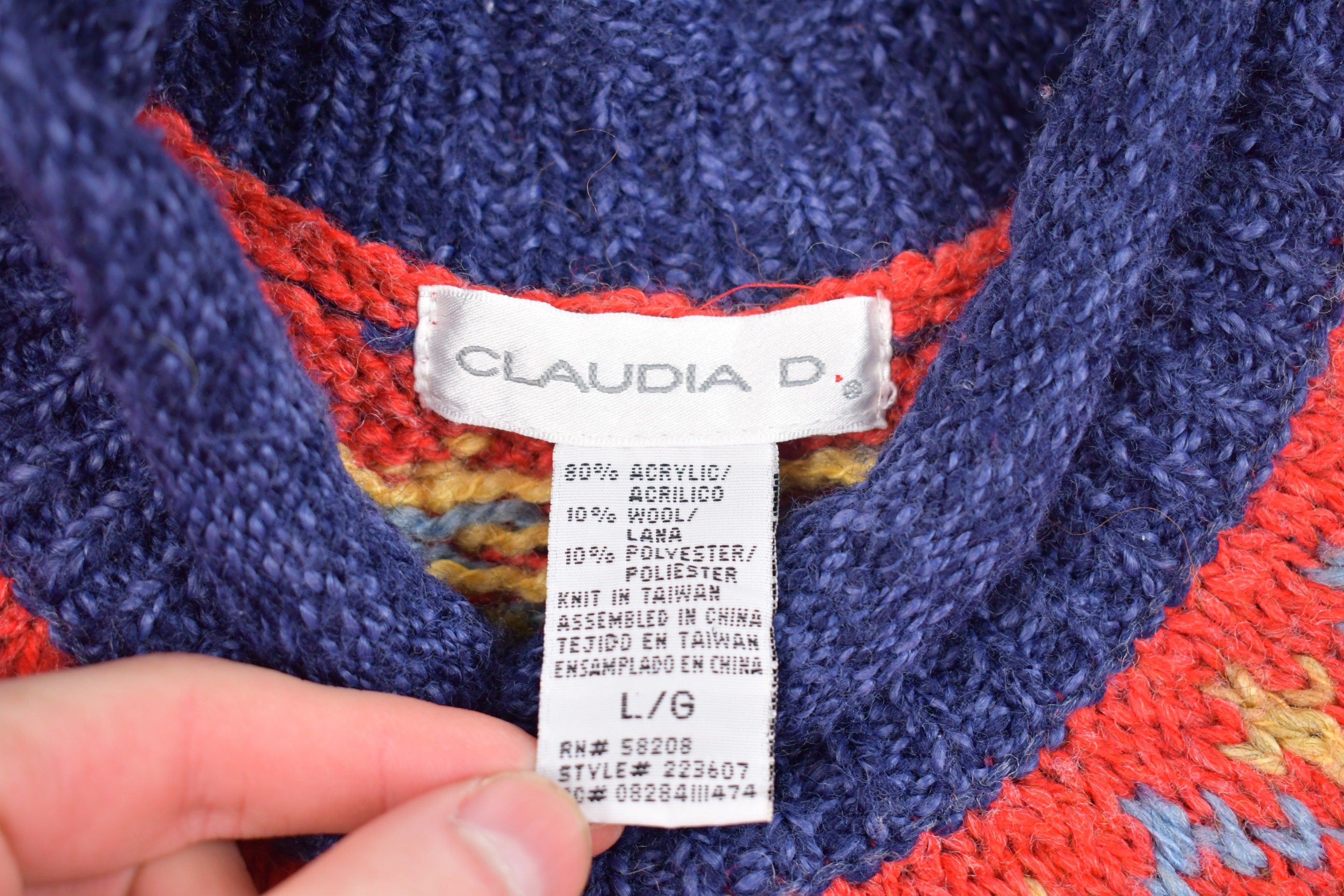 Vintage 1980s Aztec Knitted Sweater