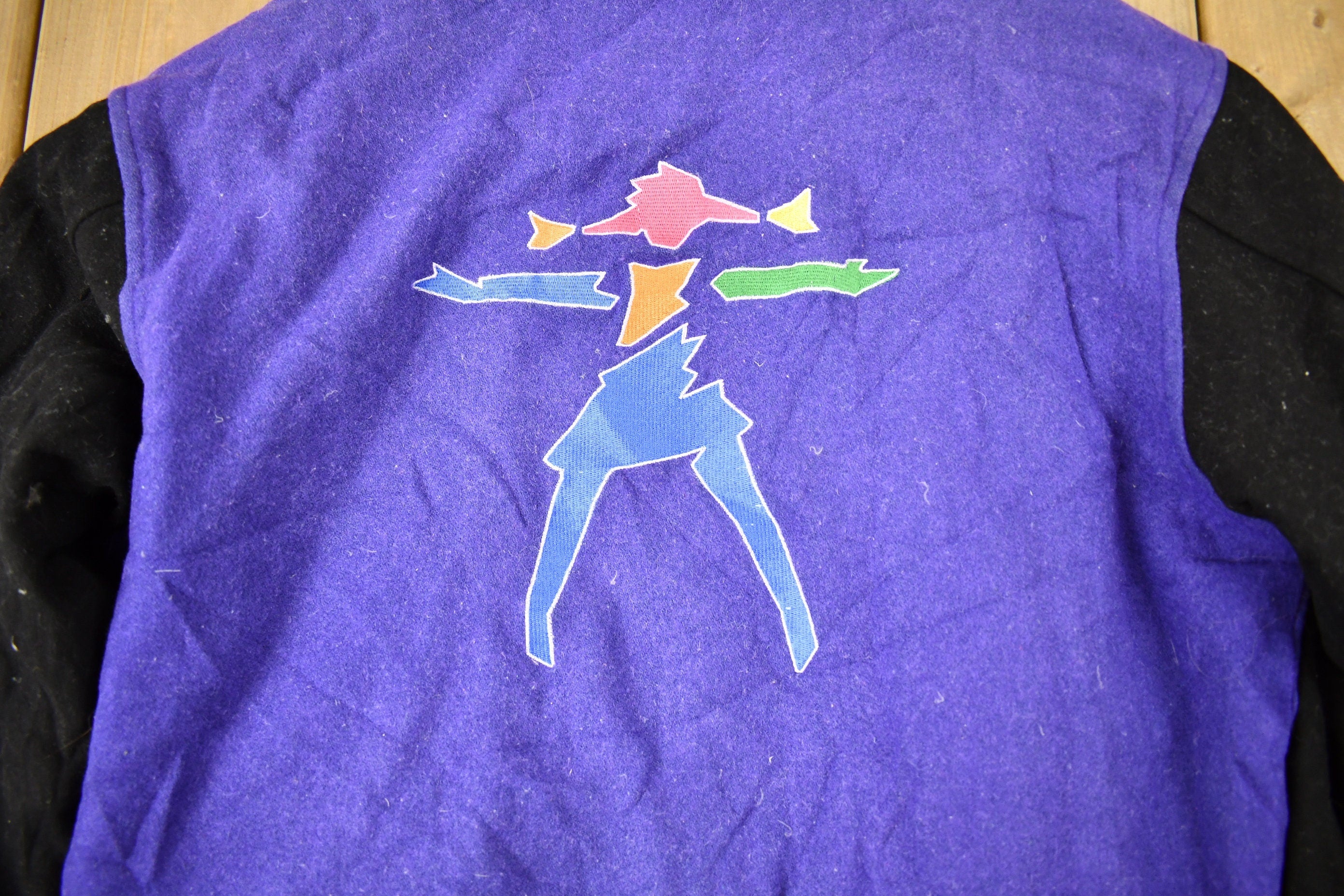 Vintage 1990s American Girl Gear Purple Varsity Jacket