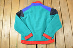 Vintage 1990s Eddie Bauer Fleece Colour Block Ski Jacket
