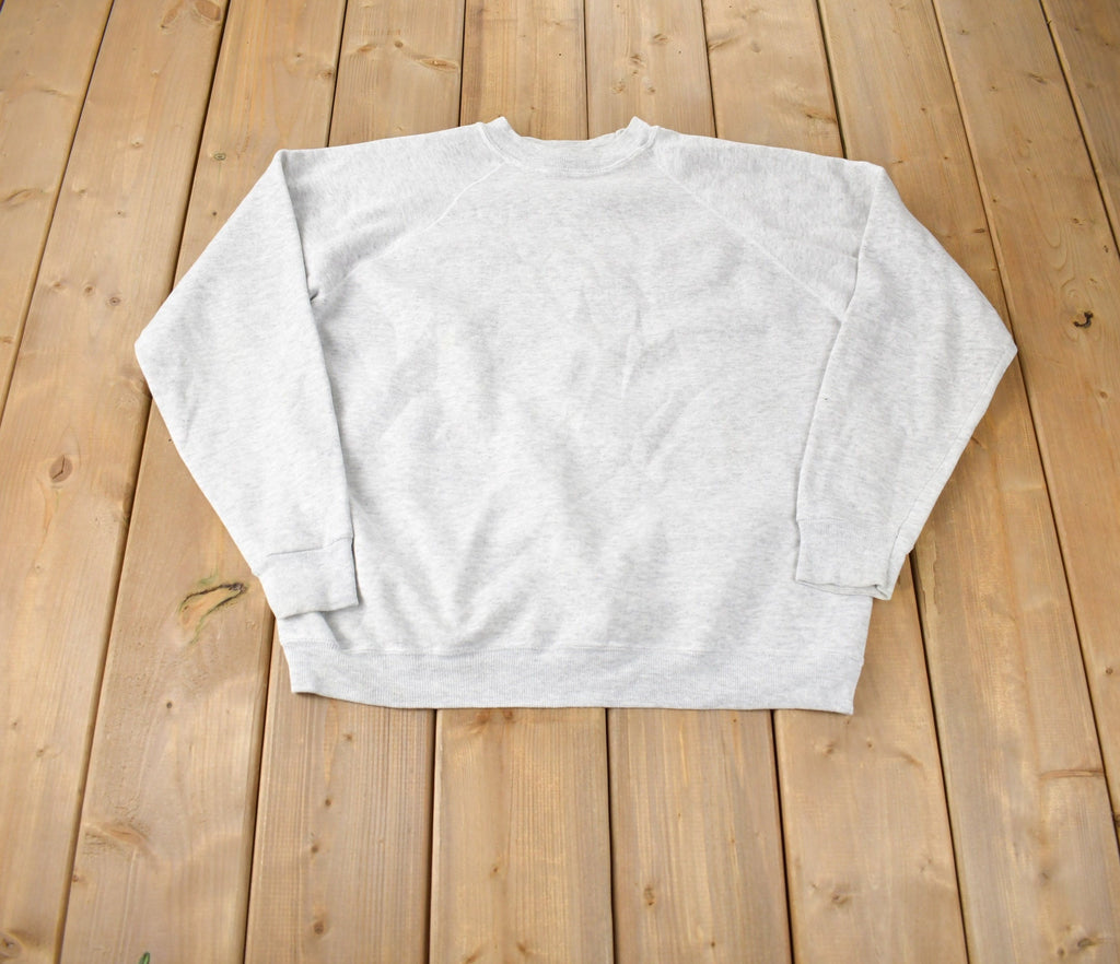 Vintage 1990s Hanes Her Way Plain Womens Crewneck Sweatshirt Made In USA