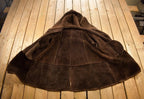 Vintage 1980s Sherpa Lined Suede Coat