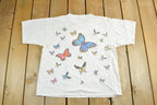 Vintage 1990s Butterfly Single Stitch Graphic T-Shirt Adult Medium