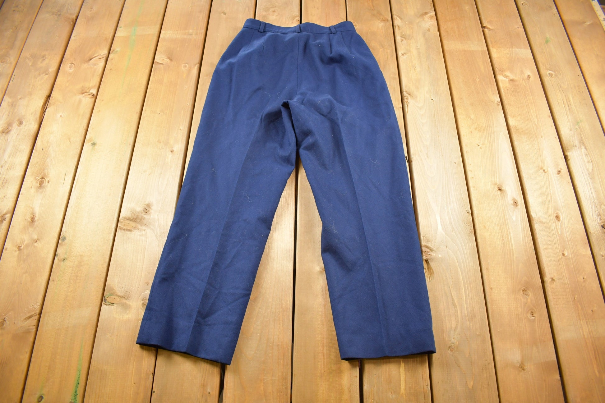 Vintage 1980s Pendleton 100% Virgin Wool Petite Pants Size 37 x 27 / True Vintage / Bottoms / Vintage Pants / Retro Style / Made in USA