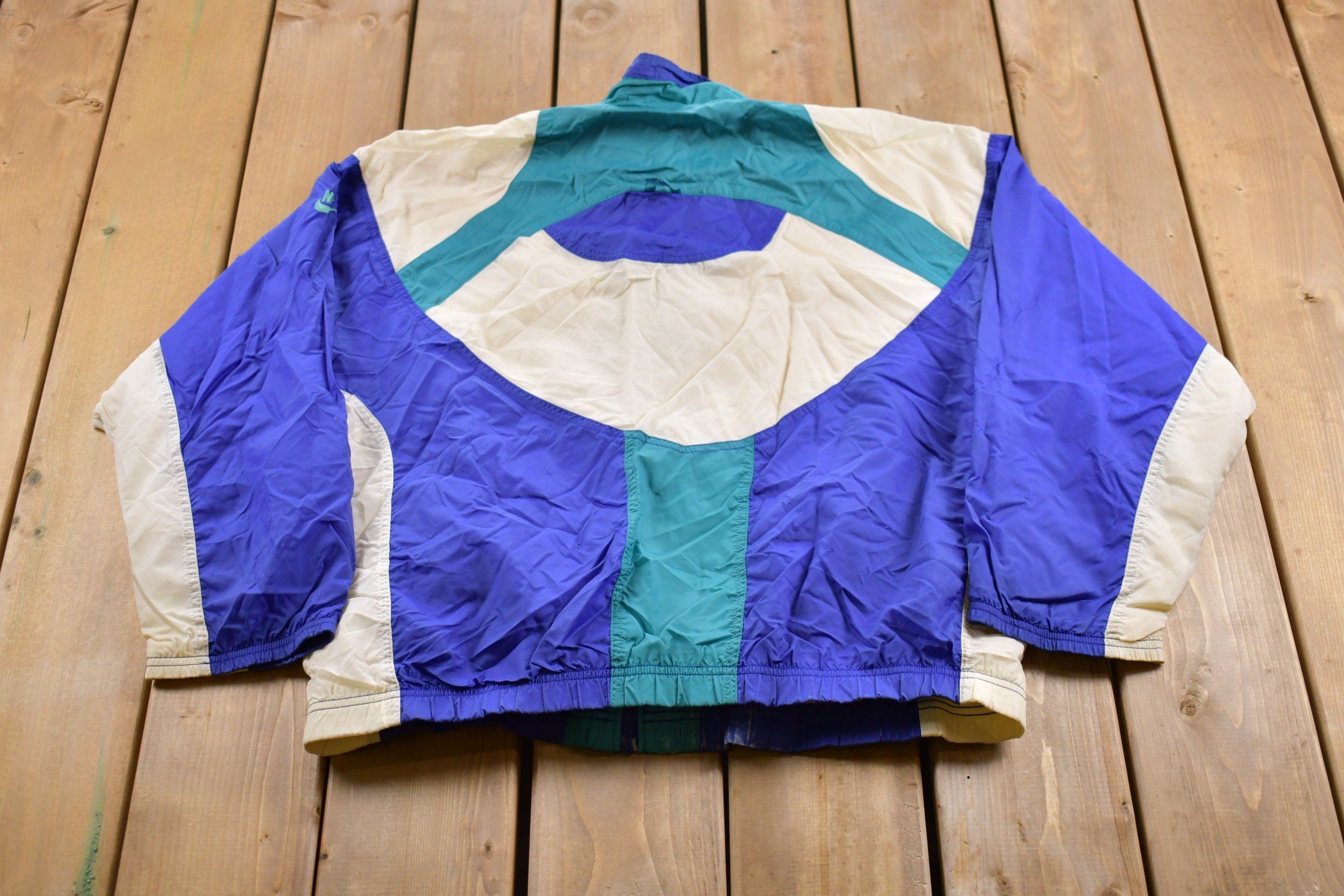 Vintage 1990s Nike Color Block Windbreaker Jacket