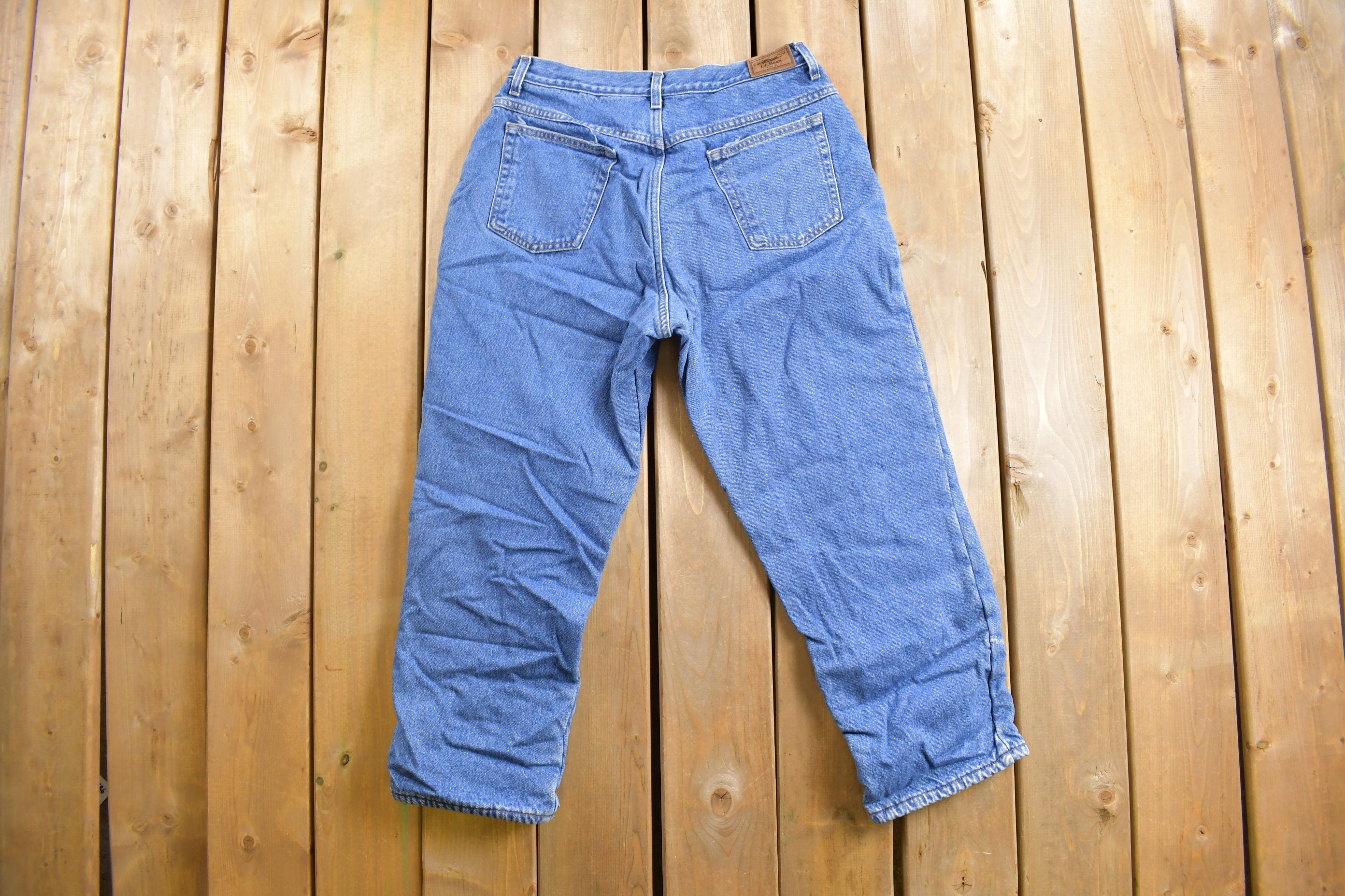 Vintage 1990s L.L Bean Fleece Lined Jeans 31 x 26