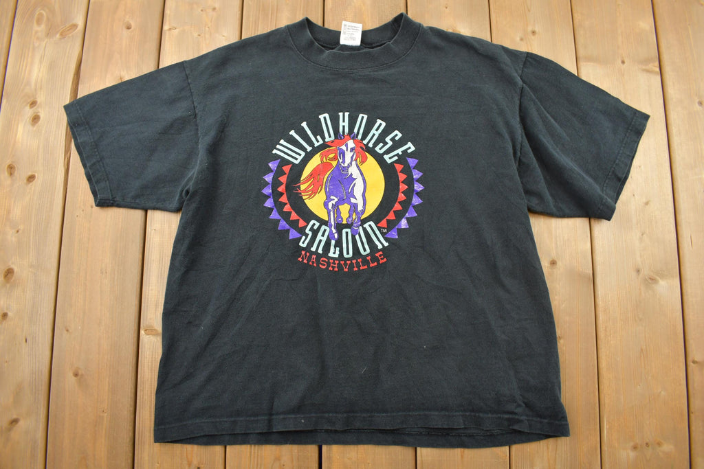 Vintage 1990s Wild Horse Saloon Nashville Graphic T-Shirt