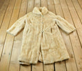 Vintage 1970s Blonde Mink Full Length Fur Coat