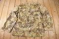 Vintage Y2K Hex Camouflage Military Button Up Jacket Size Large