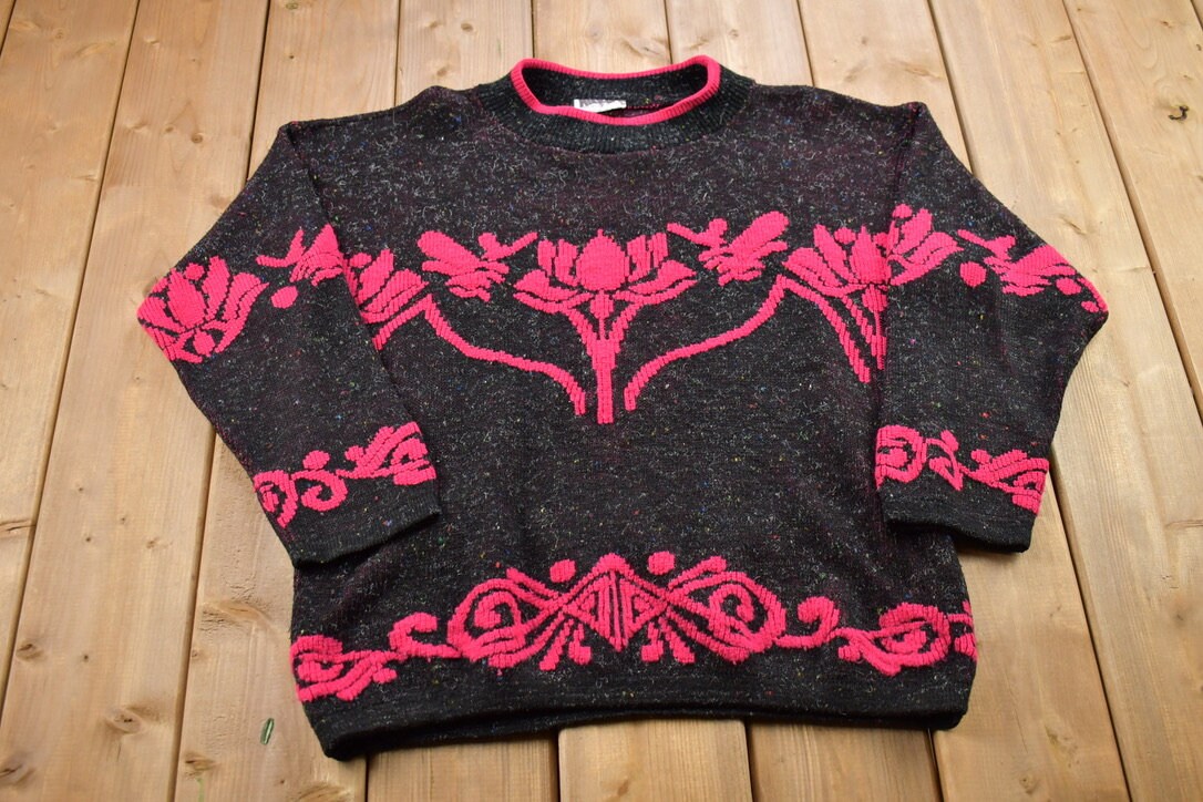 Vintage 1990s Turning Point Knitted Crewneck Sweater
