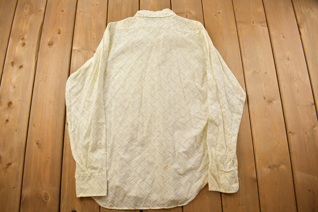 Vintage 1990s Sutton Patterned Button Up Shirt