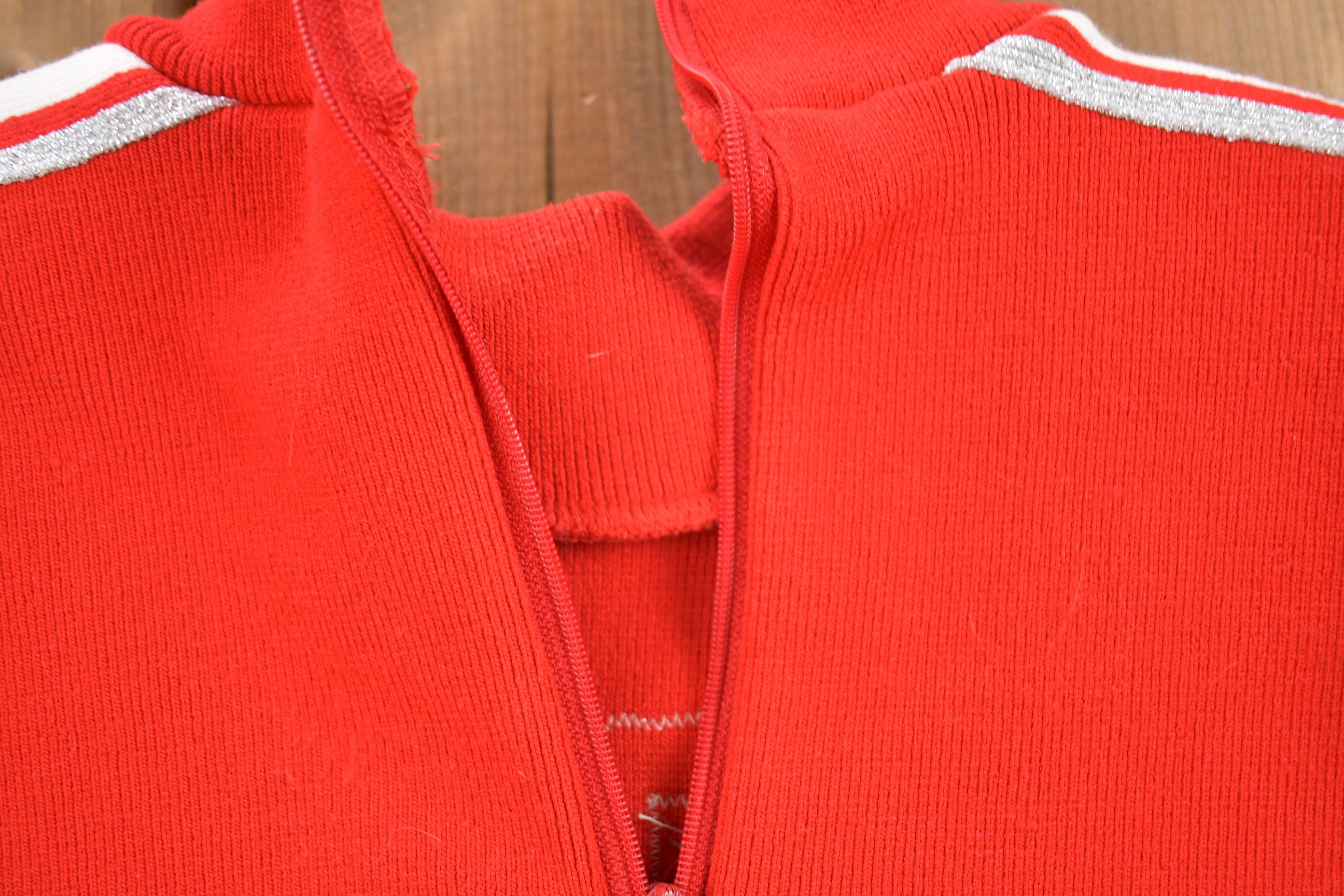 Vintage 1990s Spartans Quarter Zip Knitted Sweater
