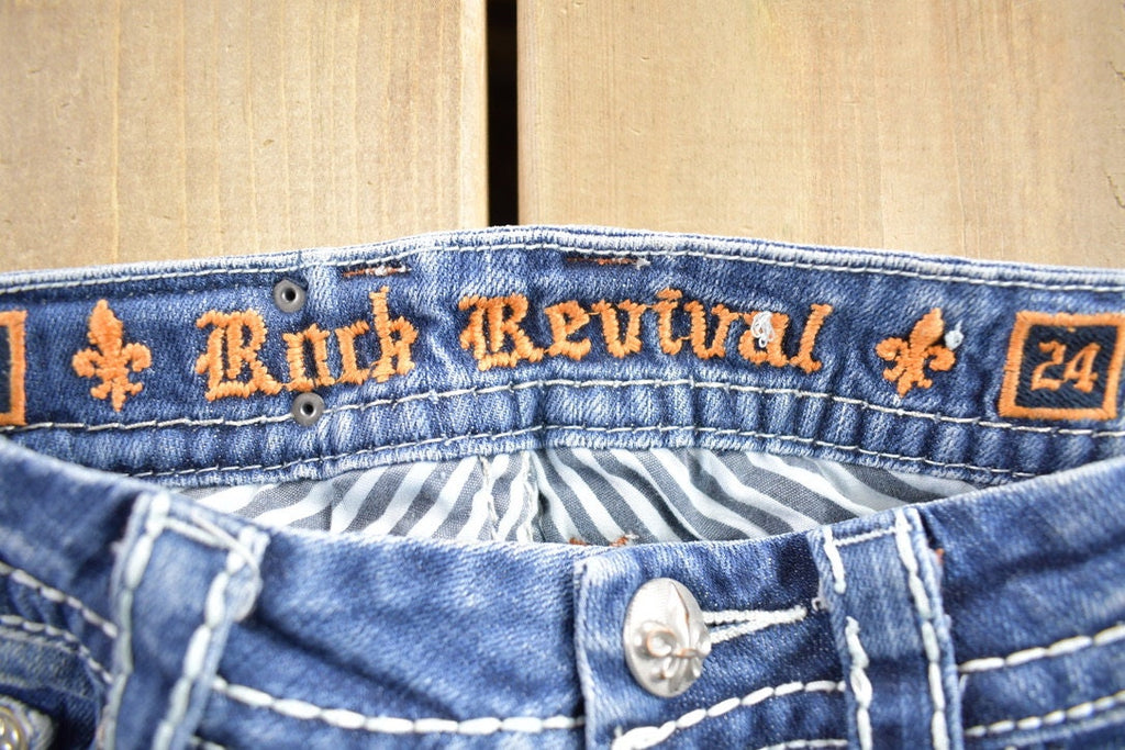 Vintage 2000s Rock Revival Skinny Jeans Size 24x32