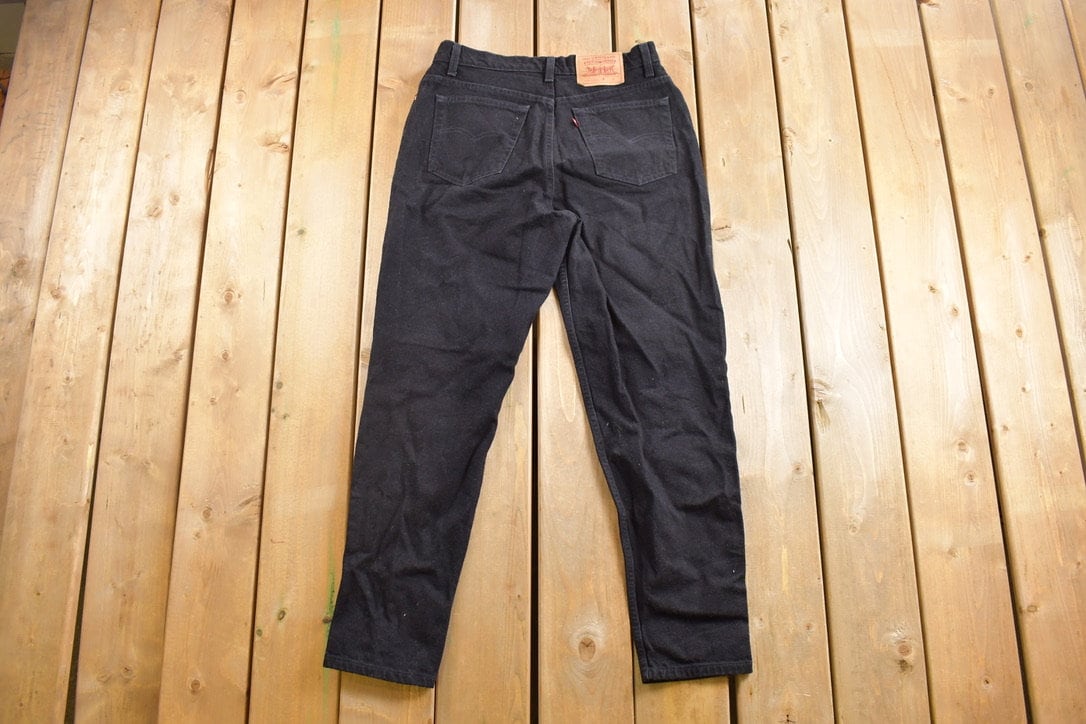 Vintage 1990s Levi's Red Tab Black Denim Jeans Size 31 x 29
