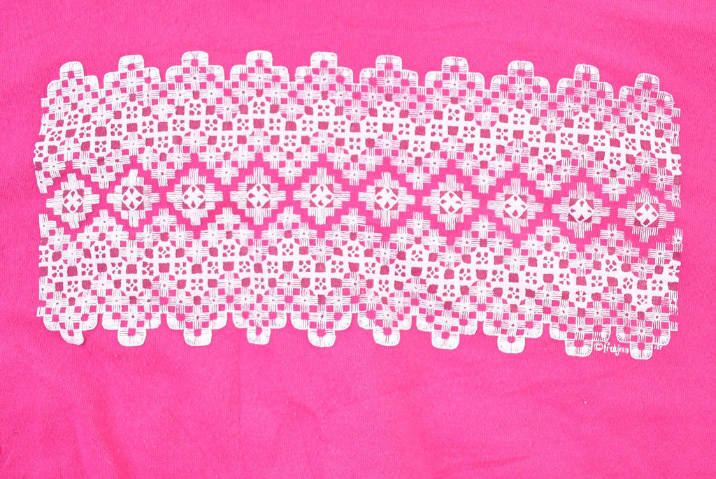Vintage 1990s Pink Collared Abstract Puffy Print Cute Crewneck Sweater