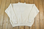 Vintage 1990s Eddie Bauer Quarter Button Knit Crewneck Sweater