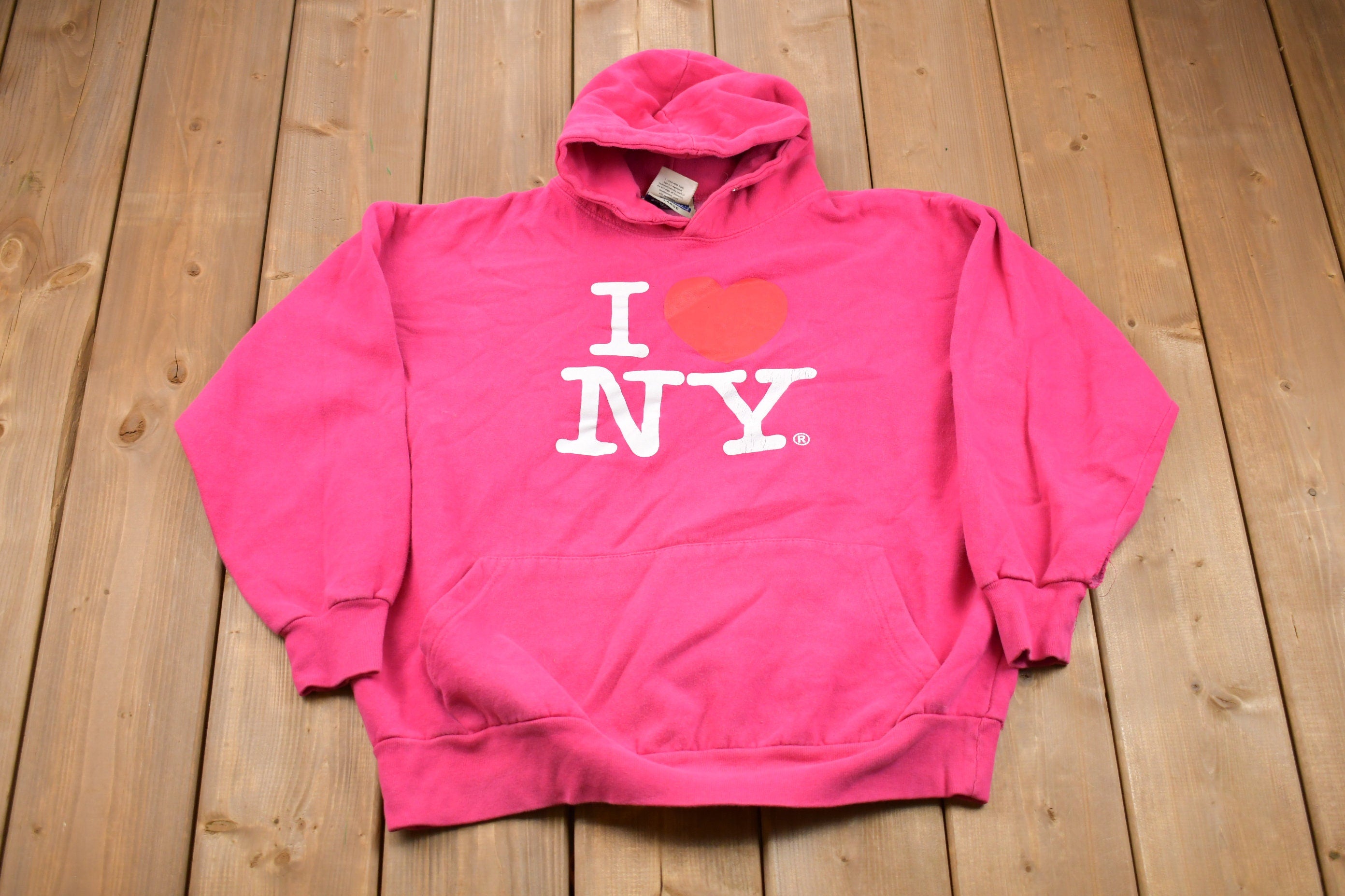 Vintage 1990s I Love New York Graphic Hoodie