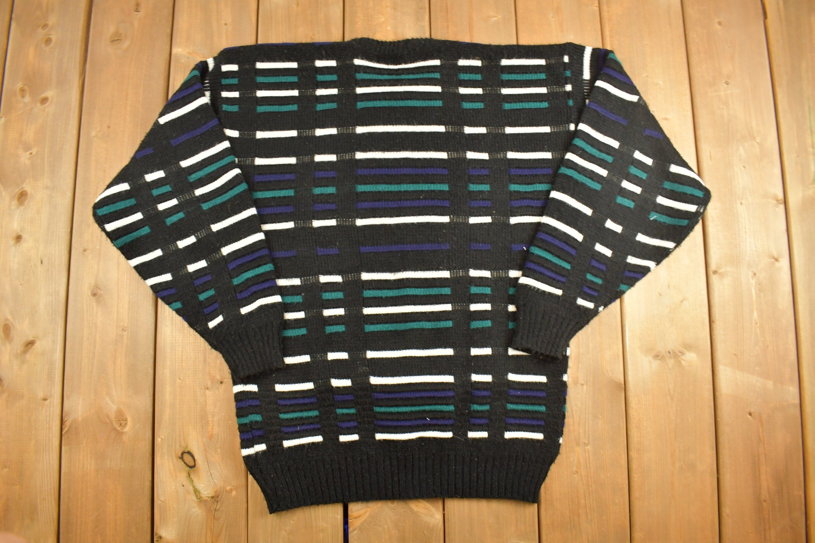 Vintage Scandia Knitted Striped Sweater