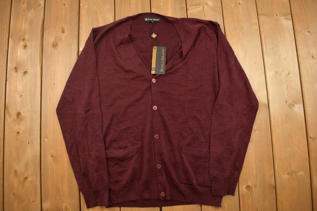 Vintage 1990s Deadstock Scala Milano Cardigan Sweater
