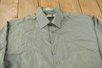 Vintage 1990s Eccolo Blank Button Up Shirt Size Large