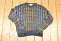 Vintage 1990s Geoffrey Beene Knit Crewneck Sweater Mens L