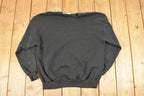 Vintage 1990s Hidden Wolves Outdoorsman Graphic Print Crewneck Sweatshirt Men's L