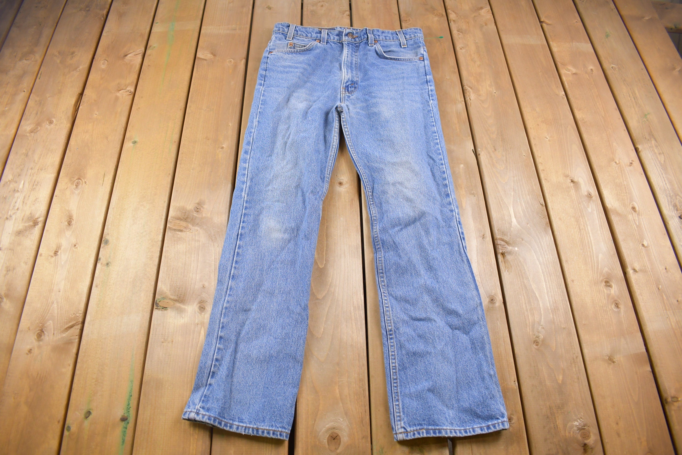 True Vintage 1970s Levi's Orange Tab Jeans Size 32 x 31