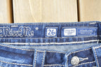 Vintage Y2K Miss Me Bedazzled Low Rise Jeans Size 26x33
