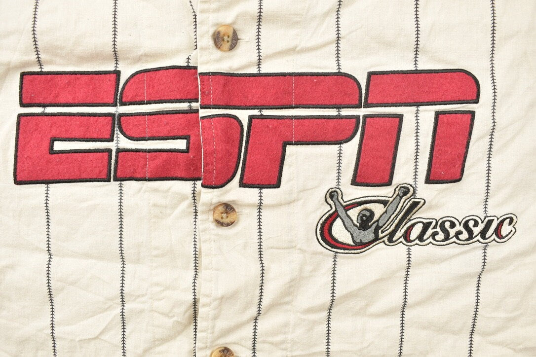 Vintage 1990s ESPN Classic Pinstriped Baseball Jersey