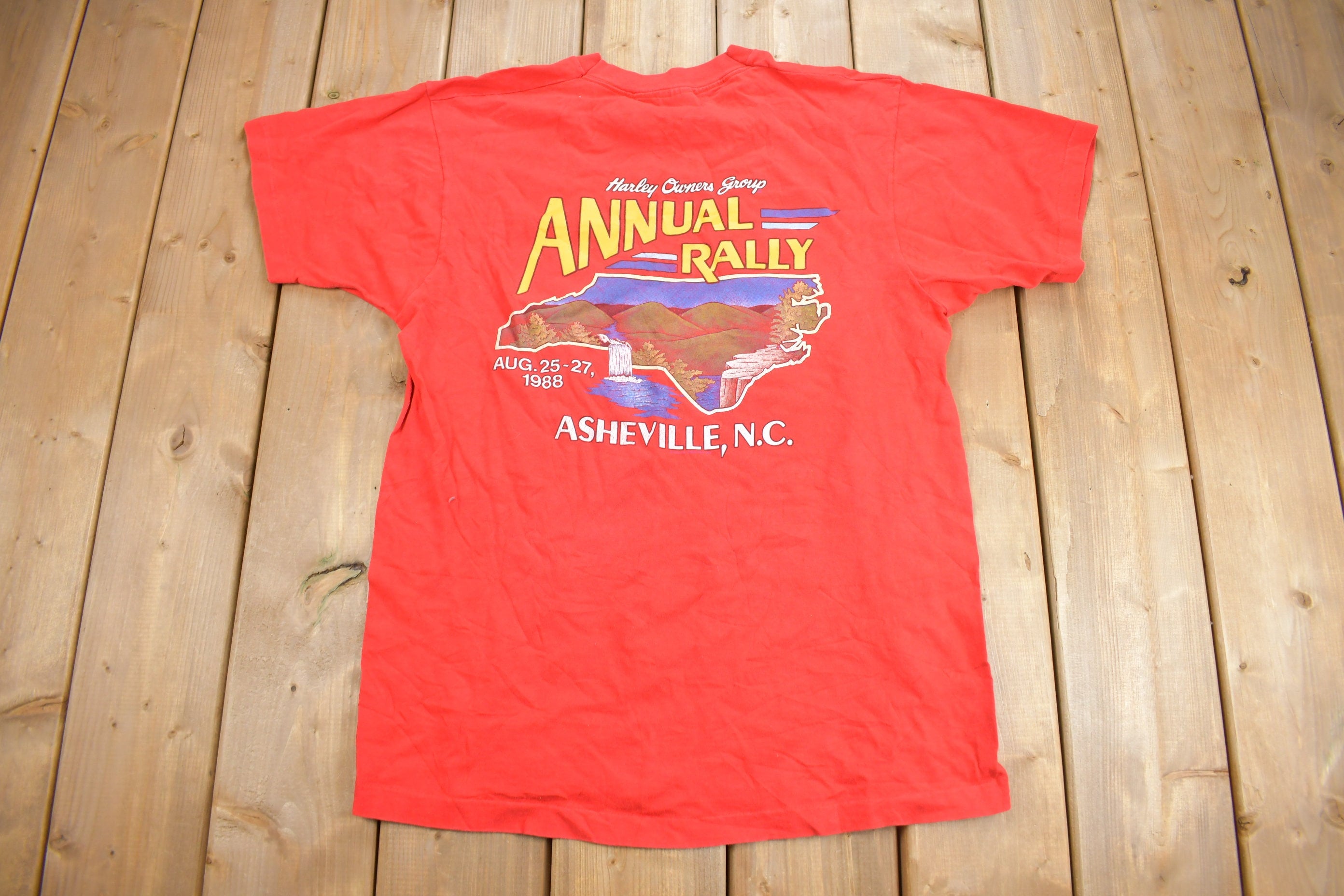 Vintage 1988 Harley Davidson HOG Rally T-Shirt