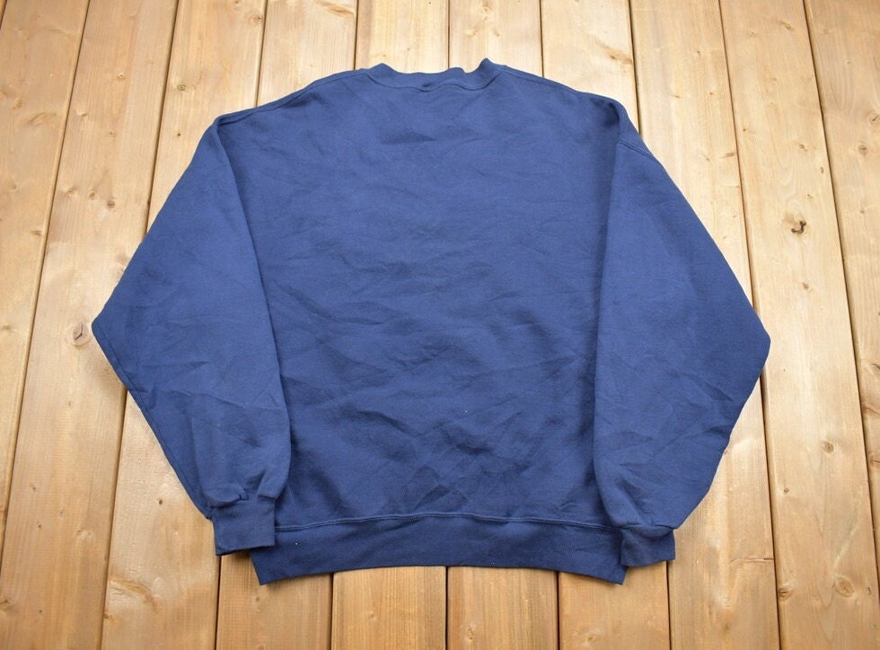 Vintage 1990s Blank Blue 'Jerzees' Crewneck Sweatshirt
