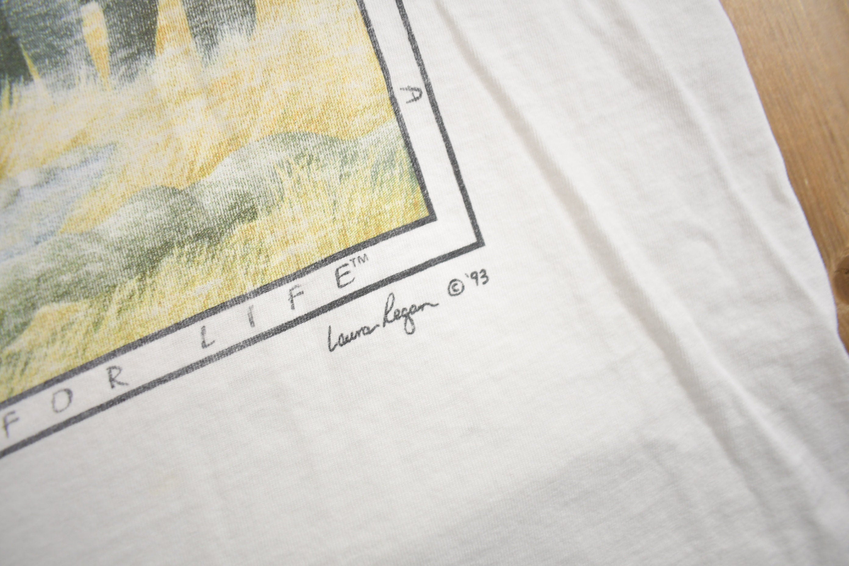 Vintage 1993 African Elephant Graphic T Shirt