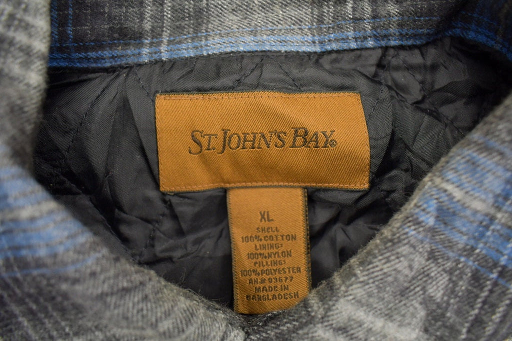 Vintage 1990s St Johns Bay Plaid Flannel Button Up Shirt