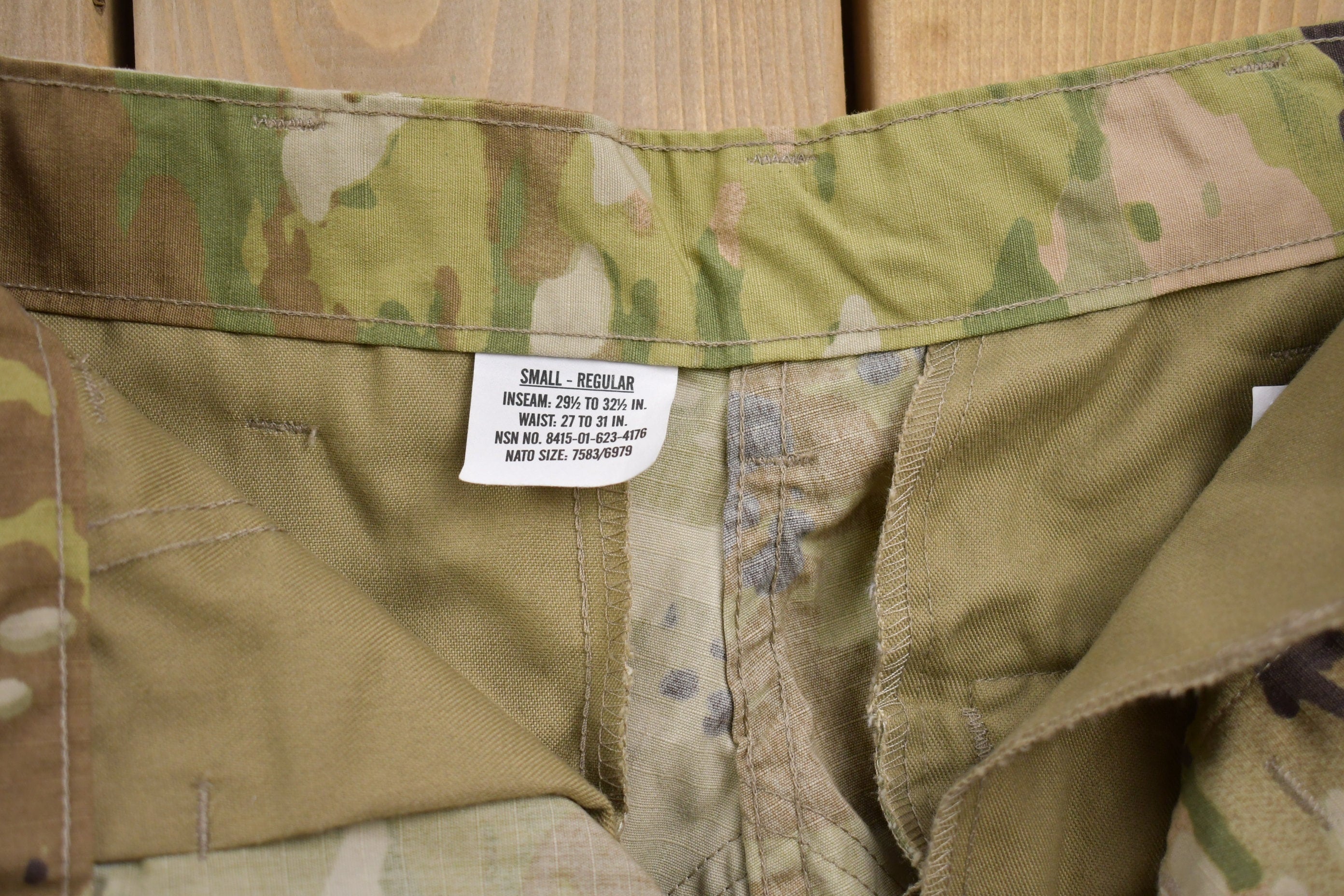 Vintage 1990s Military Desert Camouflage Cargo Pocket Pants 28 x 31