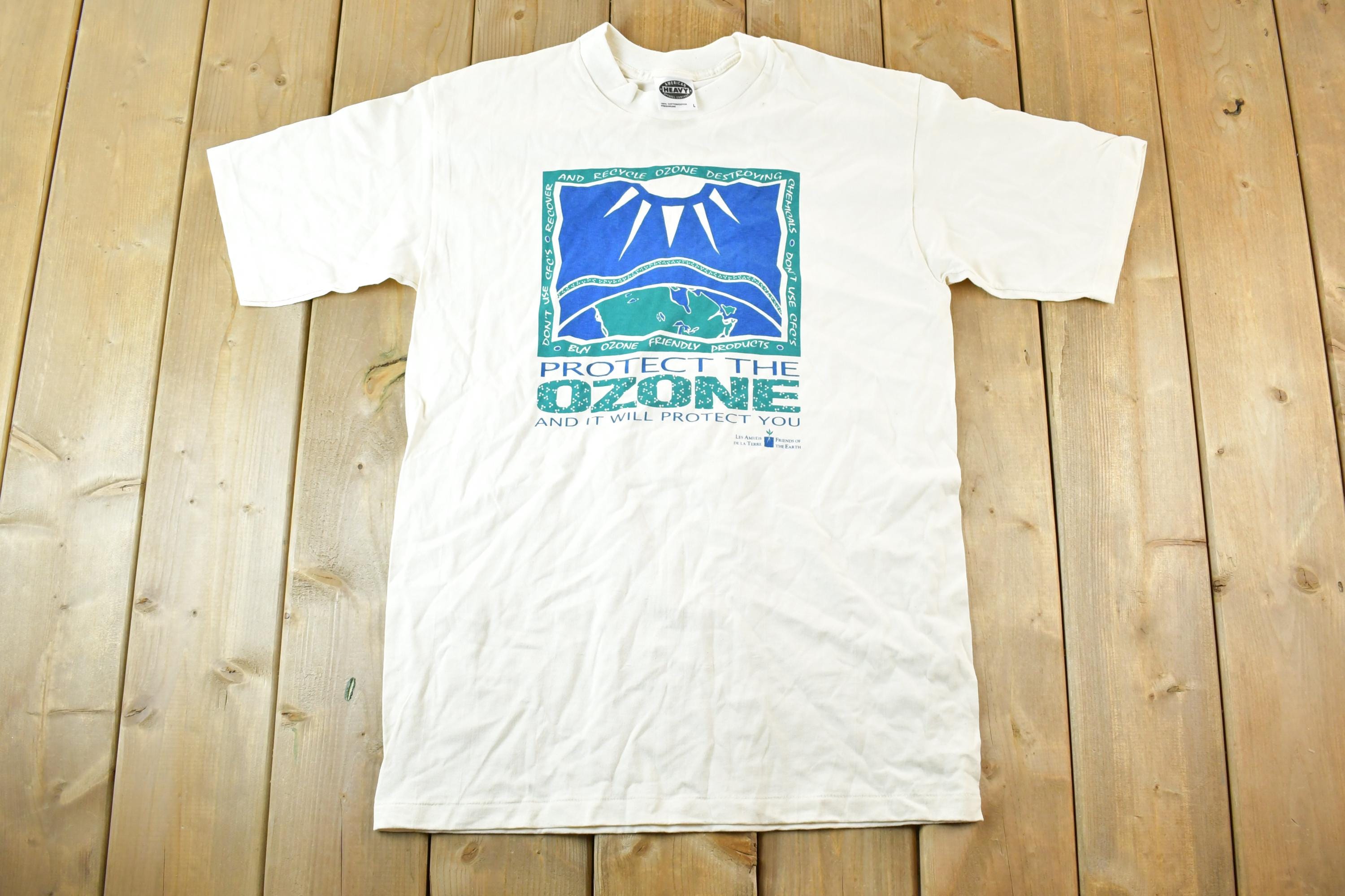 Vintage 1990s Protect The Ozone Souvenir T-Shirt Men's L