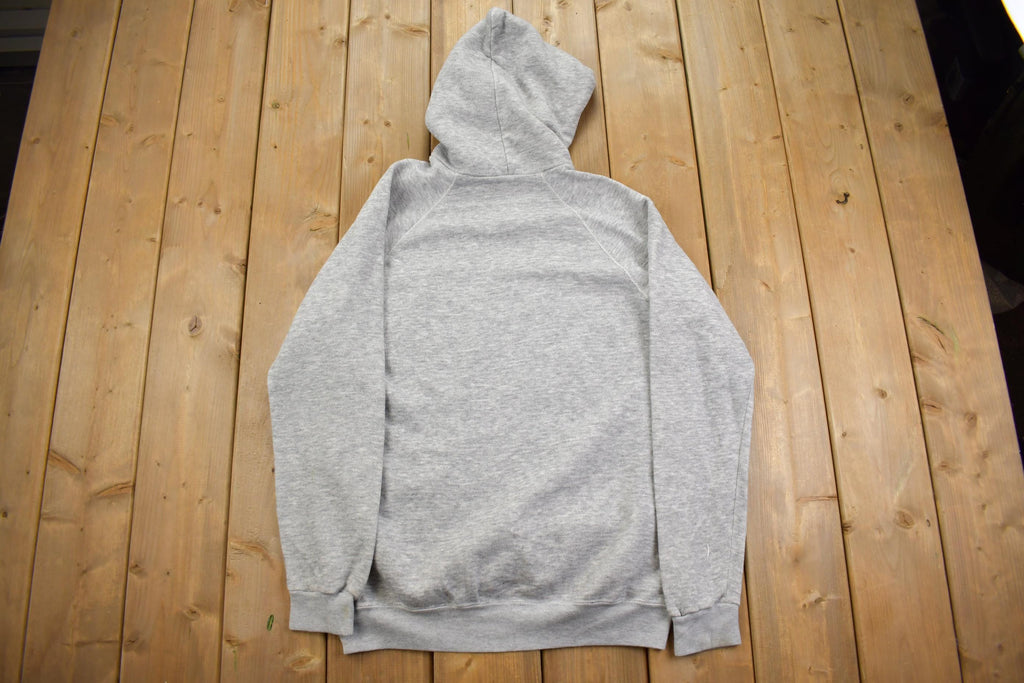 Vintage 1990s Grey Hoodie Made - Medium