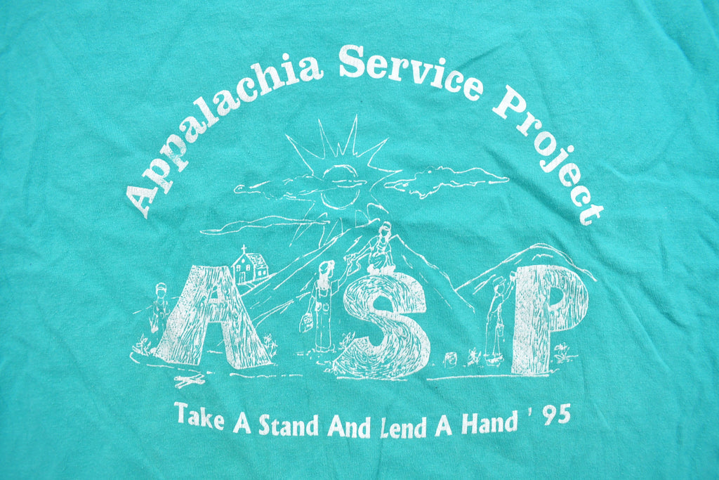 Vintage 1995 Appalachia Service Project Graphic T Shirt