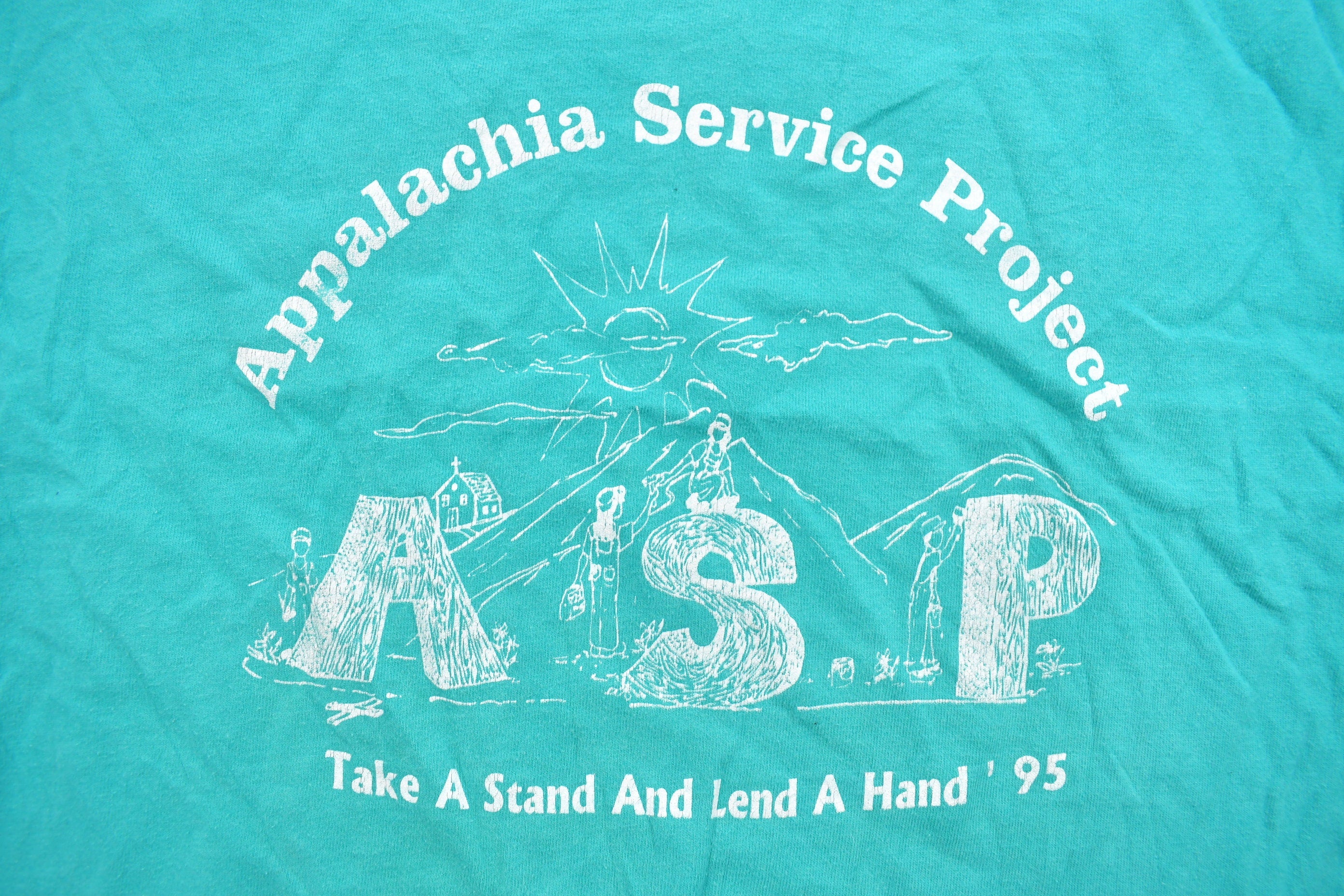 Vintage 1995 Appalachia Service Project Graphic T Shirt
