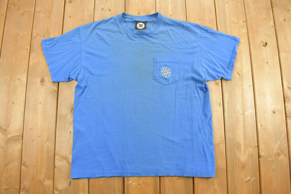 Vintage 1990s Skiing Compass Graphic T Shirt